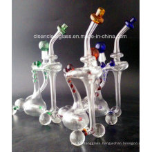 Creative Slim Cooler Recycler Water Pipe Oil Rig with Inliner Per and 14.5mm Joint